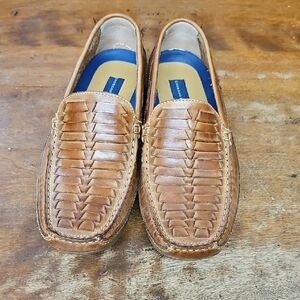 Giorgio Brutini Brown Leather Slip-On Loafers